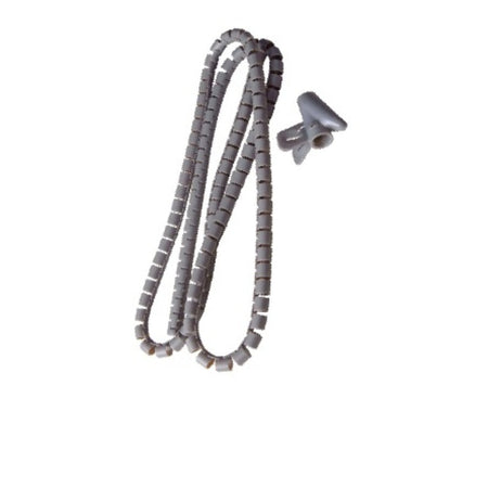 GUAINA RACCOGLICAVO SPIRALATA L. 1,8M DIAMETRO 25MM ARGENTO