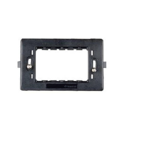 SUPPORTO 3 MODULI CON VITI ANTRACITE