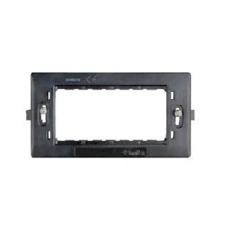 SUPPORTO 4 MODULI CON VITI ANTRACITE