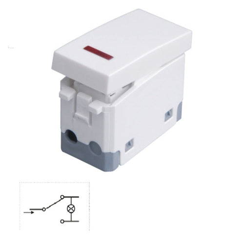 DEVIATORE UNIPOLARE 16A 125/250V IMQ BIANCO