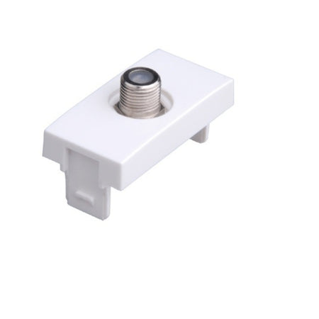 MODULO CONNETTORE TV/SAT TIPO F BIANCA