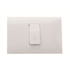 KIT 1 MODULO CON SUPPORTO + PLACCA + PULSANTE CAMPANELLO BIANCO