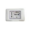 KIT PLACCA STAGNA IP55 CON PRESA BIPASSO 10-16A E PRESA UNIVERSALE - ElettroWatt.eu