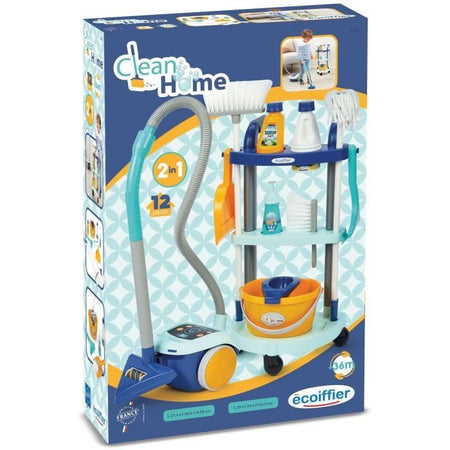 Carrello pulizia + aspirapolvere - ECOIFFIER - 2774 - Pulire diventa un piacere