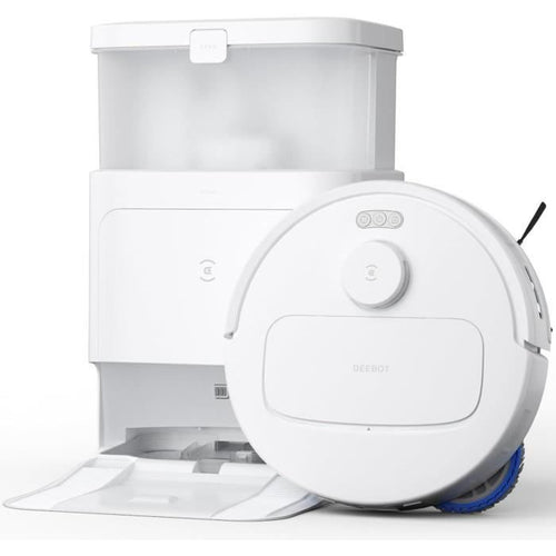 Robot Aspirapolvere con Stazione di Svuotamento Automatico - ECOVACS N30 Pro OMNI - Potenza 10000Pa - Pulizia ad Acqua Calda
