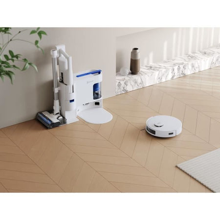 ECOVACS DEEBOT N20 COMBO - Robot Aspirapolvere + Scopa con Stazione - Doppio Svuotamento Automatico - Potenza 10 kPa