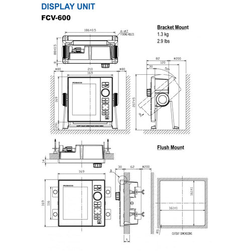 Ecoscandaglio Furuno Fcv-600