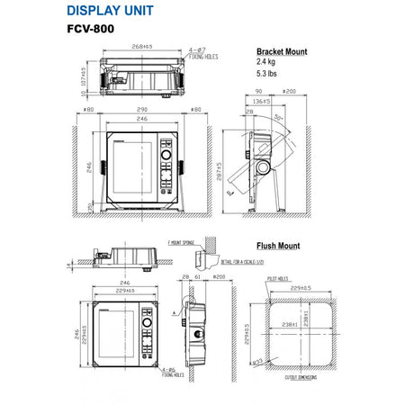 Ecoscandaglio Furuno Fcv-800