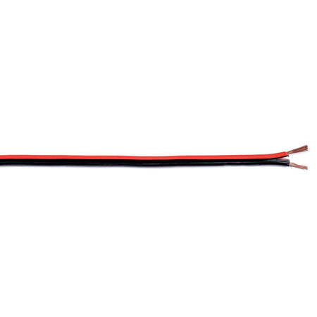 Piattina 2x0,75mm2 ROSSO/NERA  - Bobina da 100MT - PREZZO AL METRO
