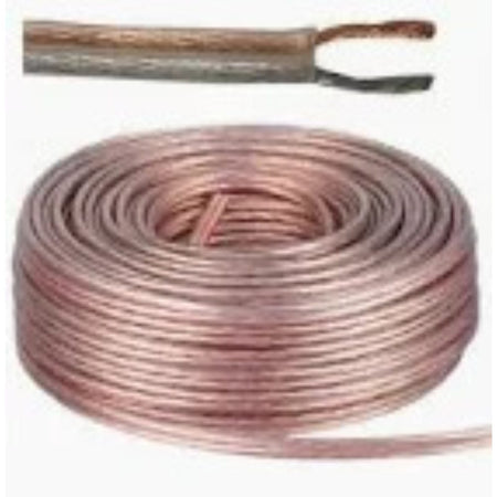 Piattina 2x0,50mm2 TRASPARENTE  - Bobina da 100MT - PREZZO AL METRO