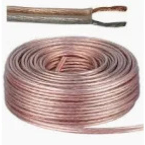 Piattina 2x0.75mm2 TRASPARENTE  - Bobina da 100MT - PREZZO AL METRO