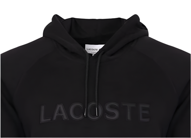 Lacoste Felpa Uomo Con Cappuccio E Tasca Frontale Felpa 100% Cotone Con Logo Coccodrillo Ricamato Polsini E Brodo A Coste Tinta Unita