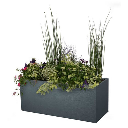 EDA Jardiniere Graphit - 99,5 x 39 x 43 cm - 97,6 L - Grigio antracite