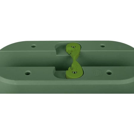 Fioriera Cavaliere Osaka 19,5 L - EDA - Sistema di fissaggio - per balconi e ringhiere - Verde alloro