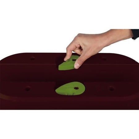 Cavaliere Osaka Jardiniere 19,5 L - EDA - Rosso Borgogna - per Balconi e Ringhiere