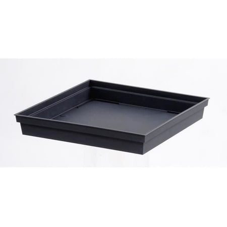 EDA Vaso di fiori XXL Toscana - Quadrato - 43,3 x 43,3 x H 80 cm - 98 L - grigio antracite