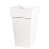 Vaso EDA Tuscany alto quadrato - 39 x 39 x H 65 cm - 62 L - Bianco