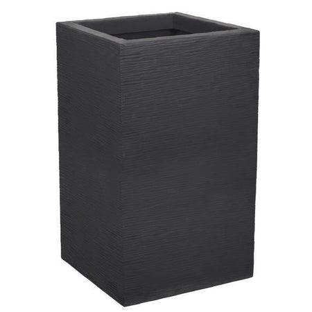 EDA Square Flower BAC High Graphit su - 36 L - 29,5 x 29,5 cm x 49,5 cm - grigio antracite