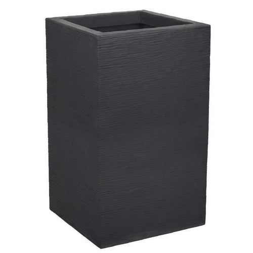 EDA Square Flower BAC High Graphit su - 36 L - 29,5 x 29,5 cm x 49,5 cm - grigio antracite