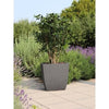Fioriera - DIVA BASALT - Grigio antracite - Quadrata - 42 L - 43,5 x 43,5 x H.44,2 cm - EDA - Scatola interna estraibile