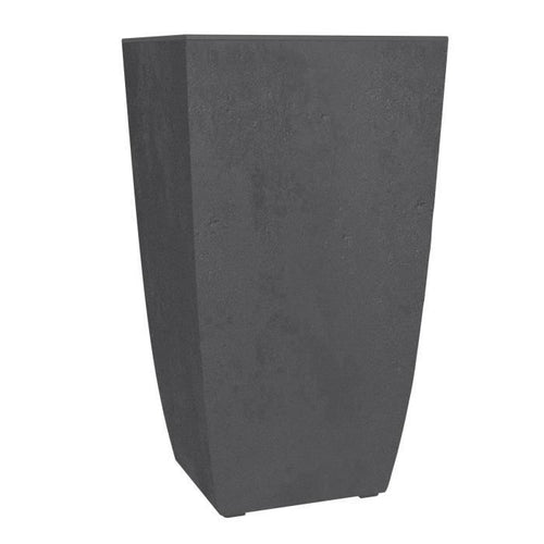 Fioriera - DIVA BASALT - Grigio antracite - Alta quadrata - 42 L - 43,5 x 43,5 x H.78,2 cm - EDA - Scatola interna rimovibile