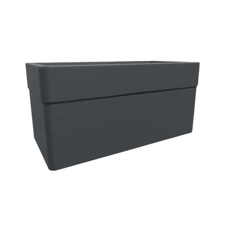 Fioriera - CAREL - Grigio antracite - 63 L - 78 x 39 x H.39 cm - EDA - Con ruote - Esterno o interno