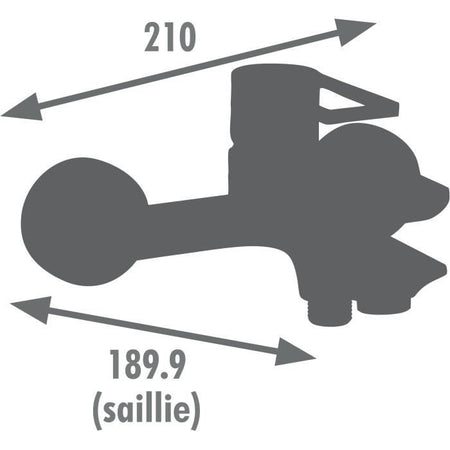 Miscelatore vasca-doccia - EDOUARD ROUSSEAU - STYL - Cromo