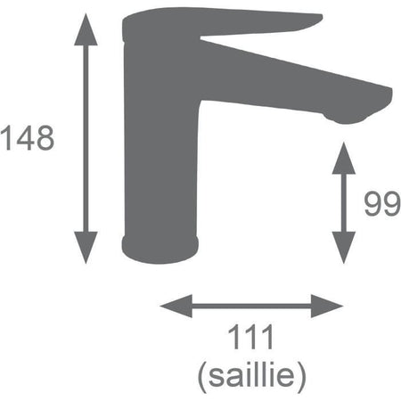 Miscelatore lavabo - EDOUARD ROUSSEAU - GLOSS - Ottone spazzolato