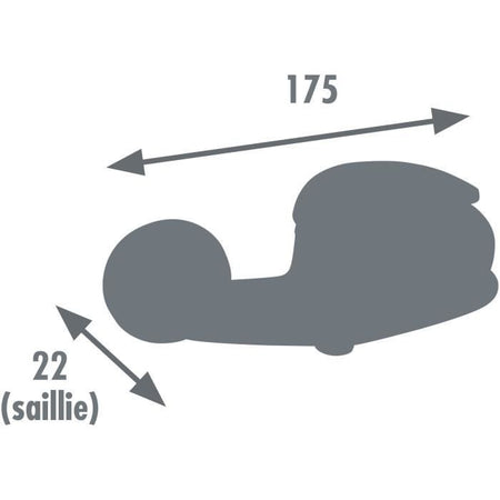 Miscelatore doccia - EDOUARD ROUSSEAU - Cardiff - Design compatto - Installazione a parete standard - Cromo