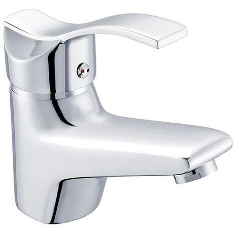 Miscelatore lavabo - EDOUARD ROUSSEAU - Nelson - Aeratore riduttore di portata - Design semplice - Cartuccia in ceramica 40 mm - Cromo