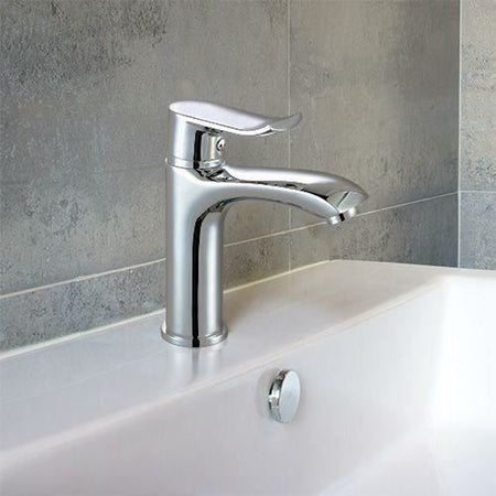 Miscelatore lavabo - EDOUARD ROUSSEAU - Rangoon - Aeratore riduttore di portata - Cartuccia ceramica 35 mm - Cromo