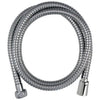 Flessibile doccia - ROUSSEAU - Dadi metallici antitorsione - Riduttore di portata - Lunghezza 1,50 m - Acciaio inox cromato a doppia graffatura