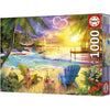 Puzzle - EDUCA - Love Beach - 1000 pezzi - 68x48 cm - Per adulti - Tema natura