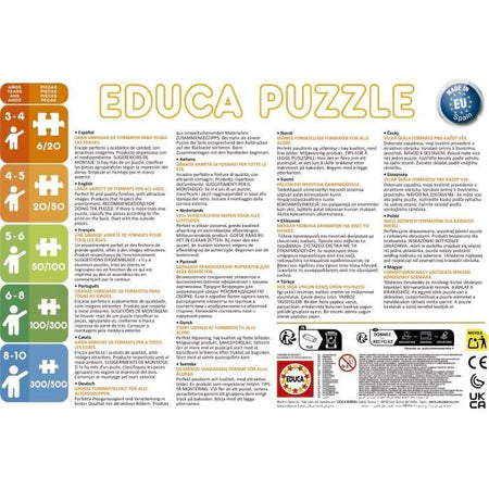 Puzzle - EDUCA - Orsetto Bruno: Set di 2 puzzle da 48 pezzi per bambini dai 4 anni