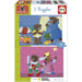 Puzzle - EDUCA - Orsetto Bruno: Set di 2 puzzle da 48 pezzi per bambini dai 4 anni