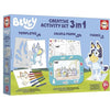 Set creativo - EDUCA - Decorazione e modellazione dei personaggi Bluey - 3 attività per bambini di 3 anni