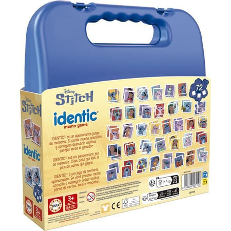 Identic Stitch - Memory Game - EDUCA - 72 carte, sviluppa la memoria e l'attenzione - Dai 3 anni
