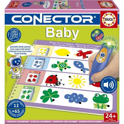 Conector Baby - Gioco educativo - EDUCA - 65 domande, 12 temi, formato libro - Dai 2 anni