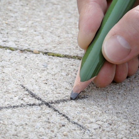 Matita verde per carpentiere a punta dura di alta qualità lunga 30 cm