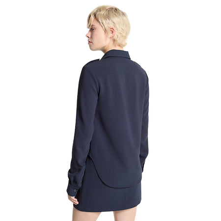 MICHAEL KORS camicie donna michael kors - fitted army shirt - blu da donna