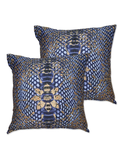 Cuscino Roberto Cavalli Wild Damasco 40x40 Raso Cotone