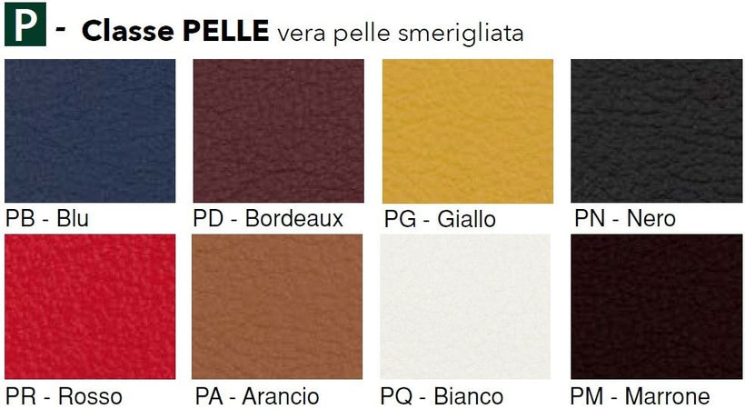 Divano ergonomico ufficio a due posti in vera pelle