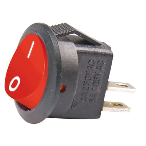 INTERRUTTORE A BILANCIERE 3A 250V MINIATURA DA PANNELLO - NERO