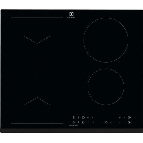 ELECTROLUX LIV6343 - Piano cottura - 4 fuochi - 7350W - Rivestimento in vetro - Nero