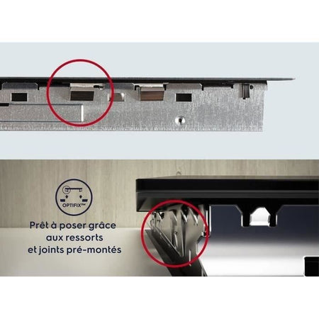 ELECTROLUX LIV6343 - Piano cottura - 4 fuochi - 7350W - Rivestimento in vetro - Nero
