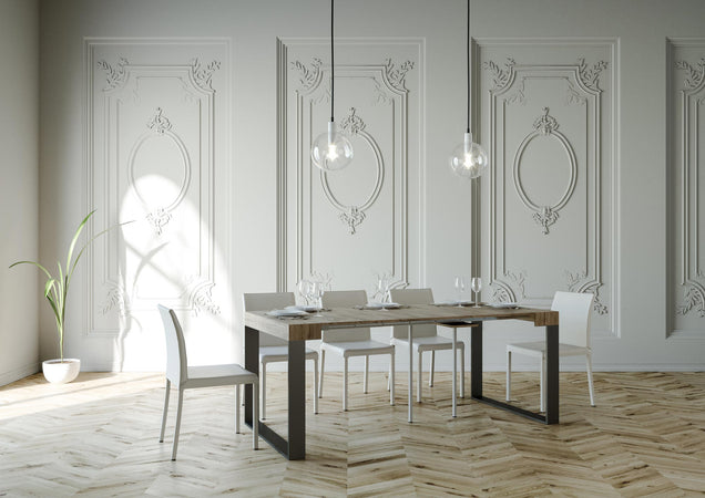 Tavolo consolle "Padova" allungabile in legno per sala da pranzo