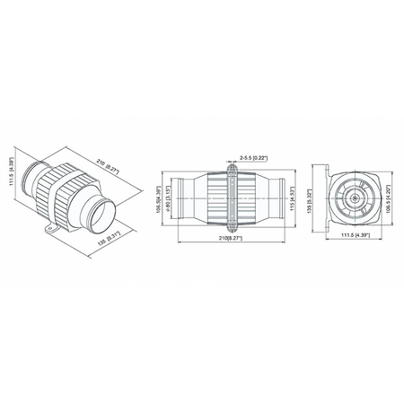 Elettroventilatore 12V.