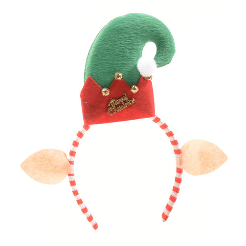 Frontina con cappello folletto per festività natalizie