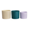 Vaso da fiori - Elho - Lex Pott - Set 14 - Bianco Verde Viola - L 14 x P 13,8 x A 12 cm - Per interni - 100% riciclato