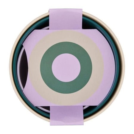 Vaso da fiori - Elho - Lex Pott - Set 14 - Bianco Verde Viola - L 14 x P 13,8 x A 12 cm - Per interni - 100% riciclato